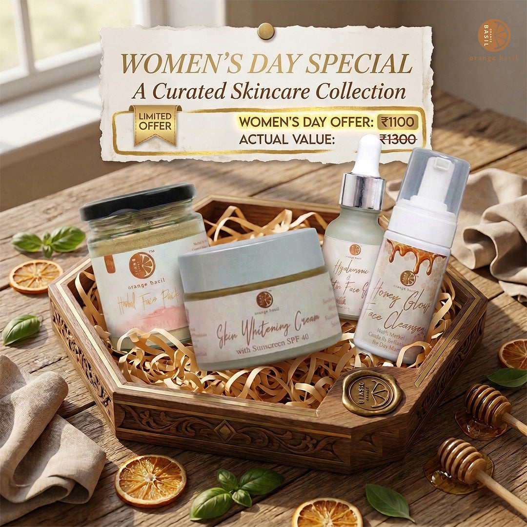 Orange Basil Women's Day Special Skincare Kit | Natural Glow Combo